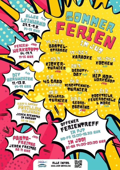 Sommerferien JUZ 2026